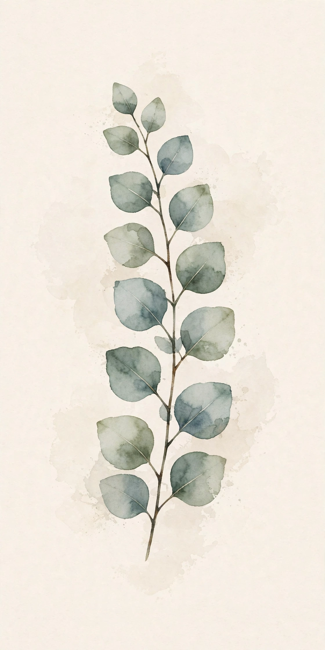 Watercolor eucalyptus print